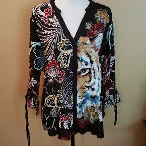 Stunning Desigual blouse Sz XL